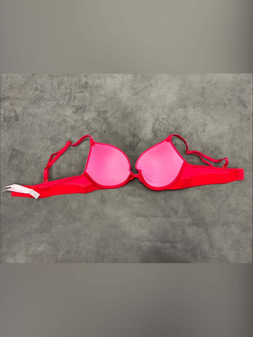 PINK Victoria's Secret Smooth Red Wear Everywhere Push-up Underwire Bra 34B - Picture 6 of 9